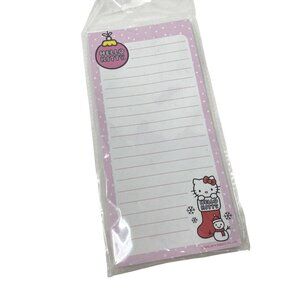 Sanrio Hello Kitty Winter Holiday Christmas Magnetic List Pad 60 Lined Sheets